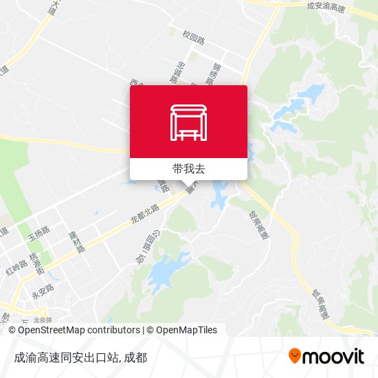 成渝高速同安出口站地图