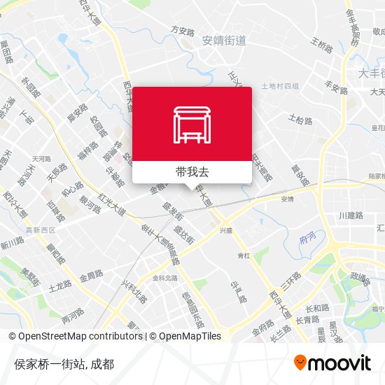 侯家桥一街站地图