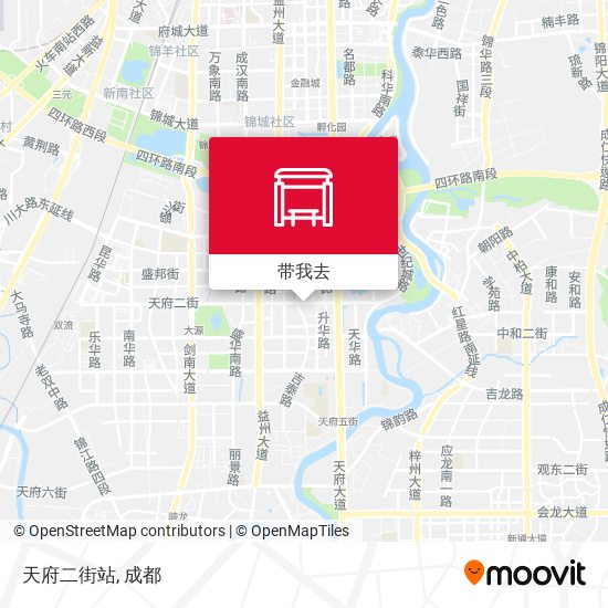 天府二街站地图