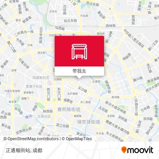 正通顺街站地图