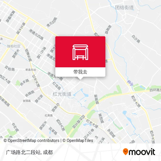 广场路北二段站地图
