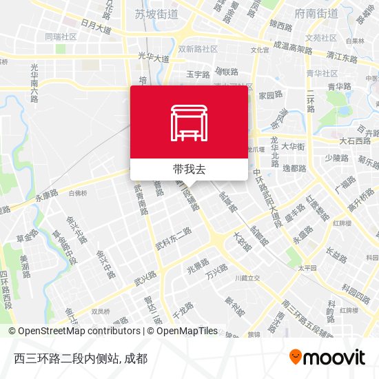 西三环路二段内侧站地图