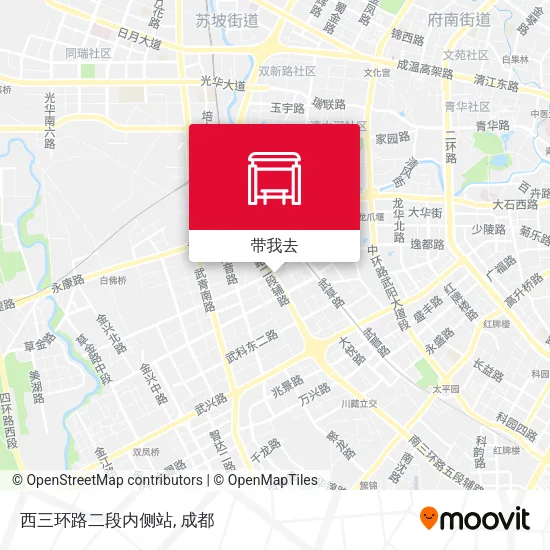 西三环路二段内侧站地图
