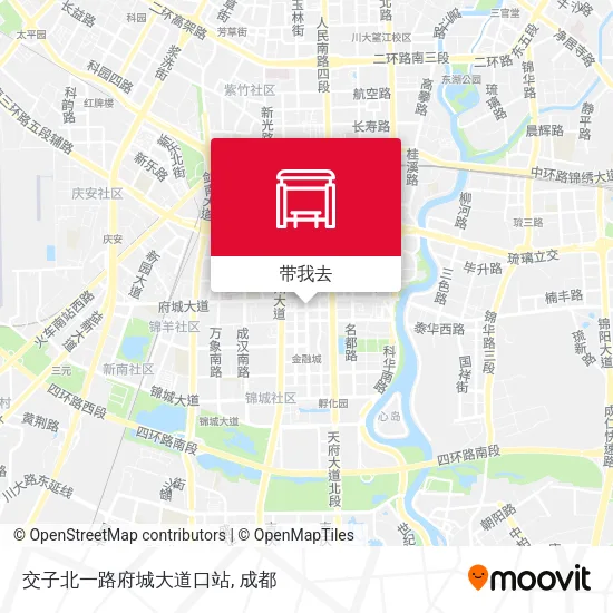 交子北一路府城大道口站地图