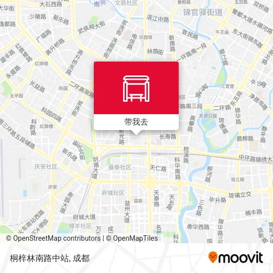 桐梓林南路中站地图