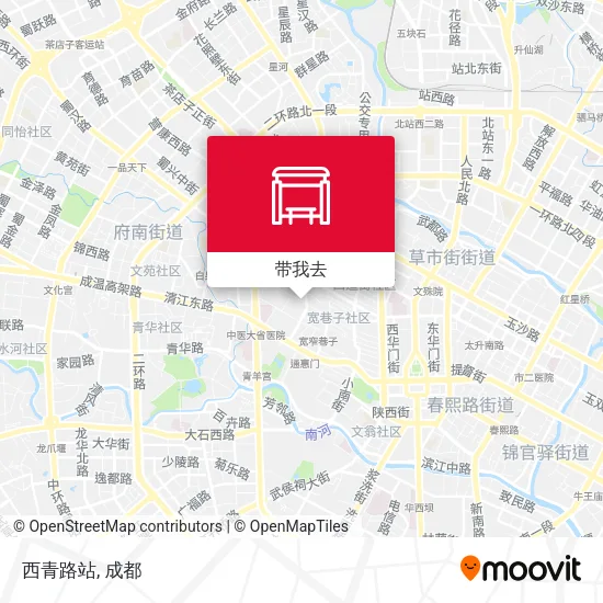 西青路站地图