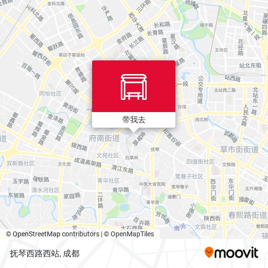 抚琴西路西站地图