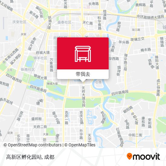 高新区孵化园站地图