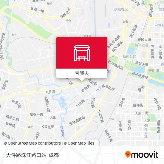 大件路珠江路口站地图