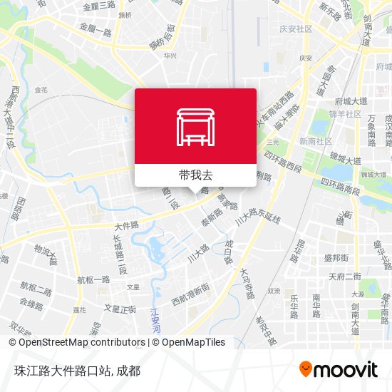 珠江路大件路口站地图