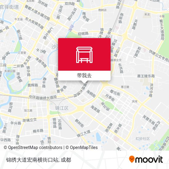 锦绣大道宏南横街口站地图