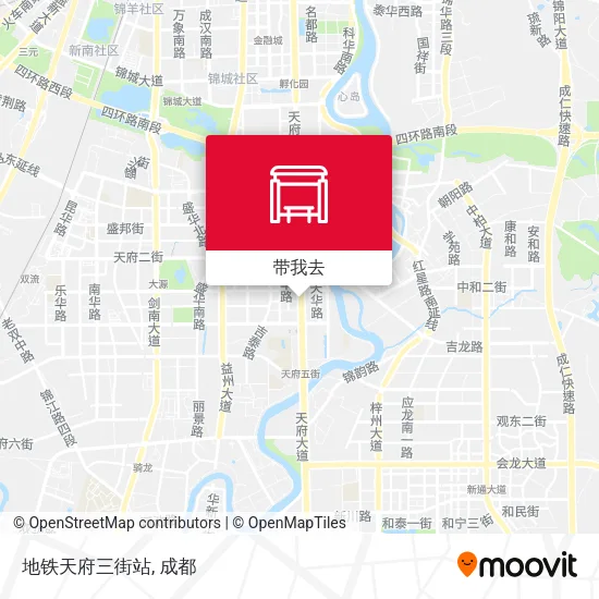 地铁天府三街站地图