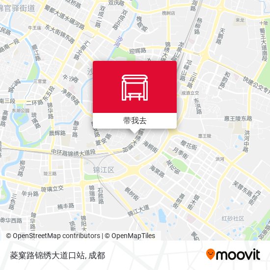 菱窠路锦绣大道口站地图