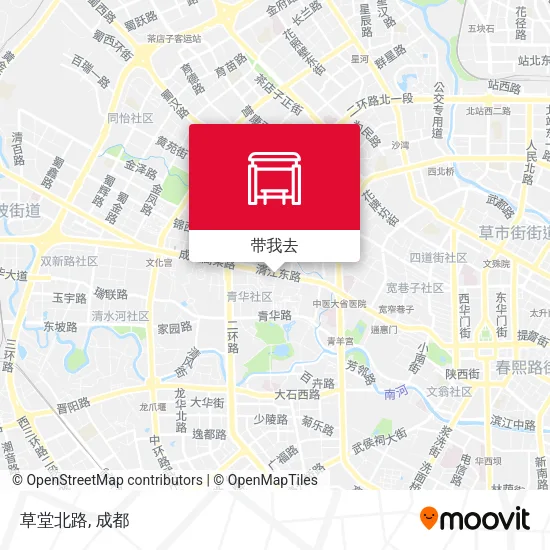草堂北路地图