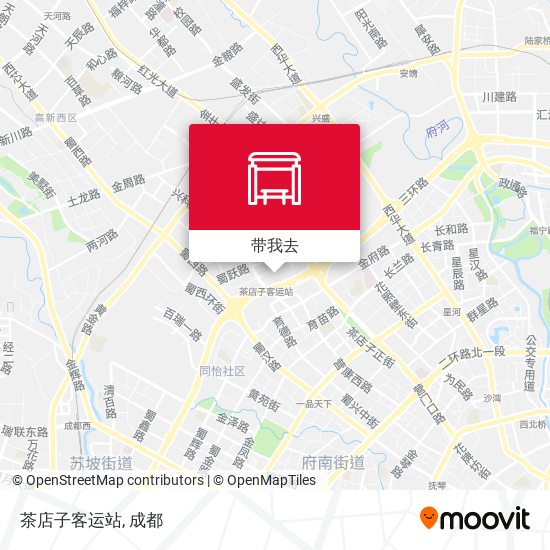 茶店子客运站地图