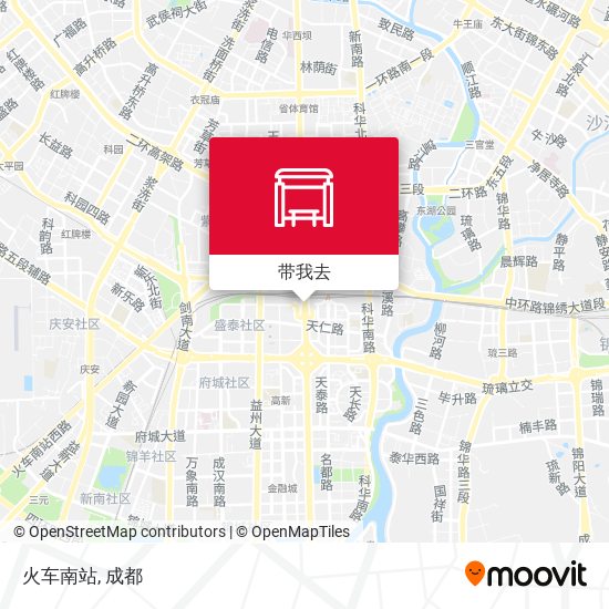 火车南站地图