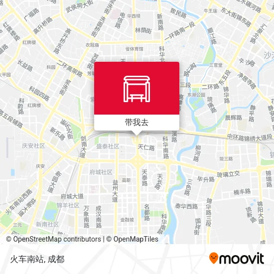 火车南站地图