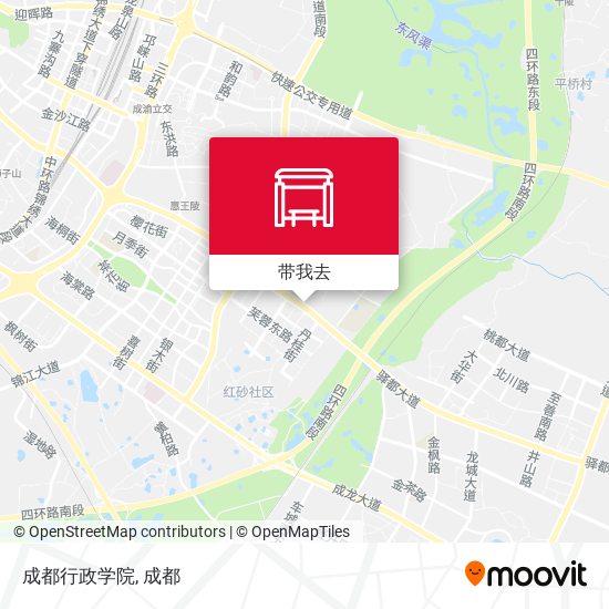 成都行政学院地图