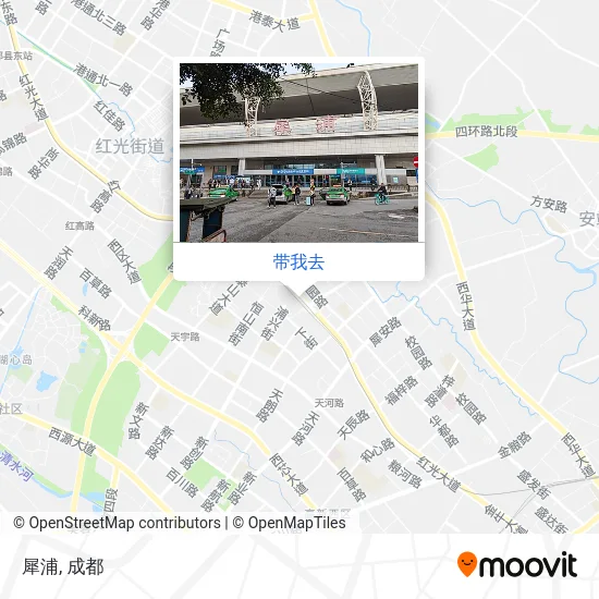 犀浦地图
