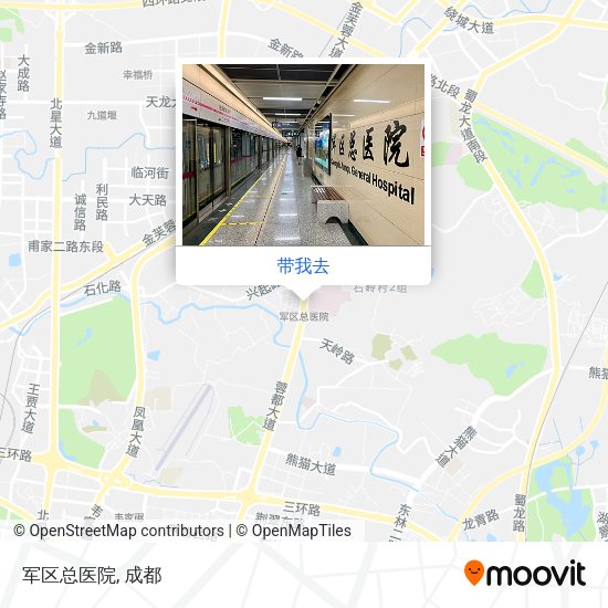 军区总医院地图
