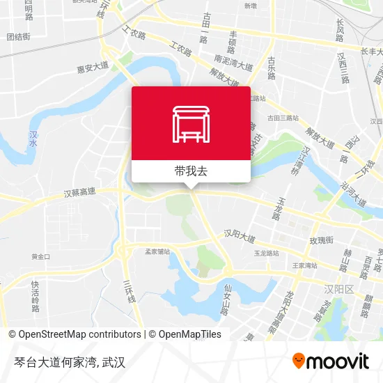 琴台大道何家湾地图