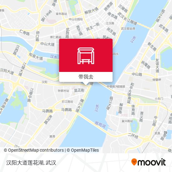 汉阳大道莲花湖地图
