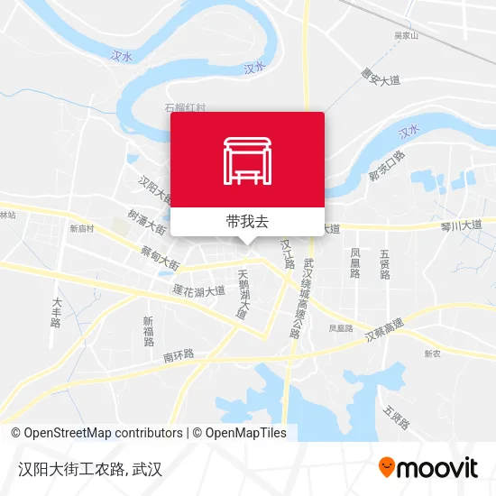 汉阳大街工农路地图