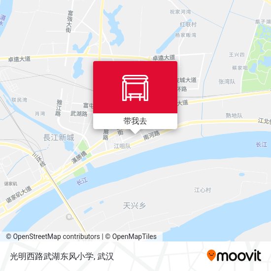 光明西路武湖东风小学地图