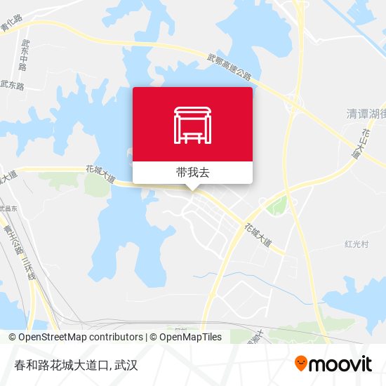 春和路花城大道口地图