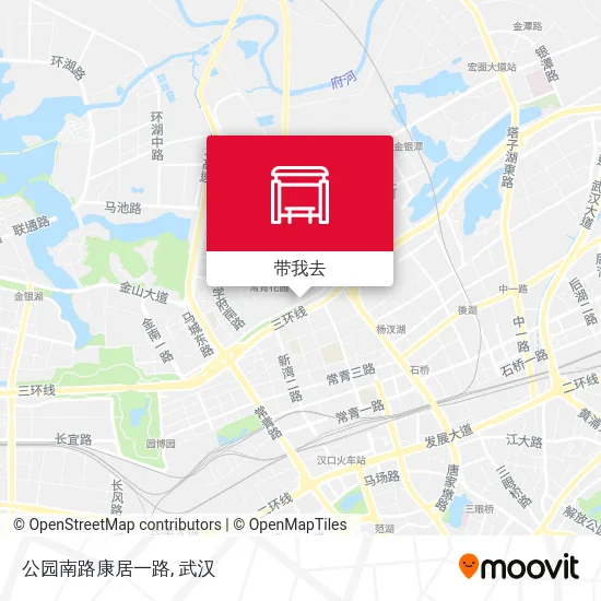 公园南路康居一路地图