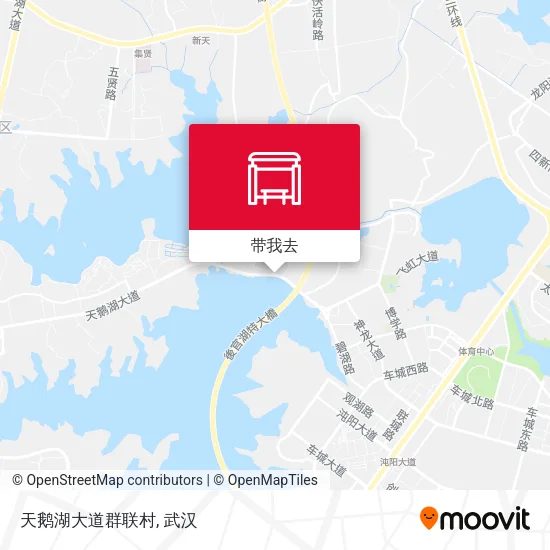 天鹅湖大道群联村地图