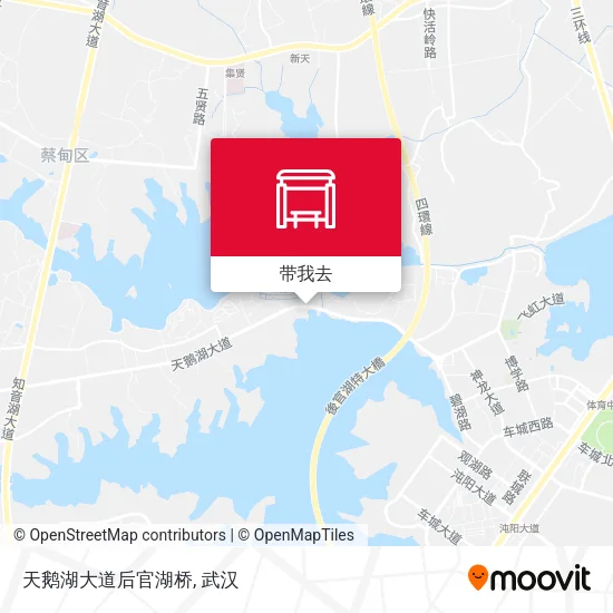 天鹅湖大道后官湖桥地图