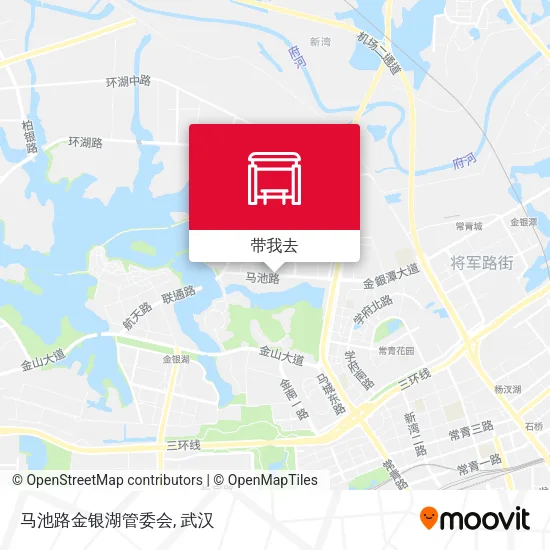 马池路金银湖管委会地图