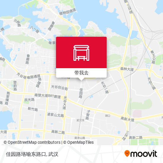 佳园路珞喻东路口地图