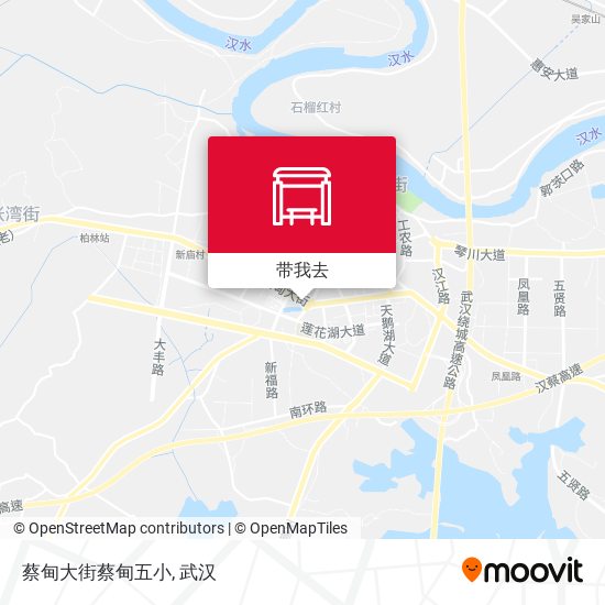 蔡甸大街蔡甸五小地图
