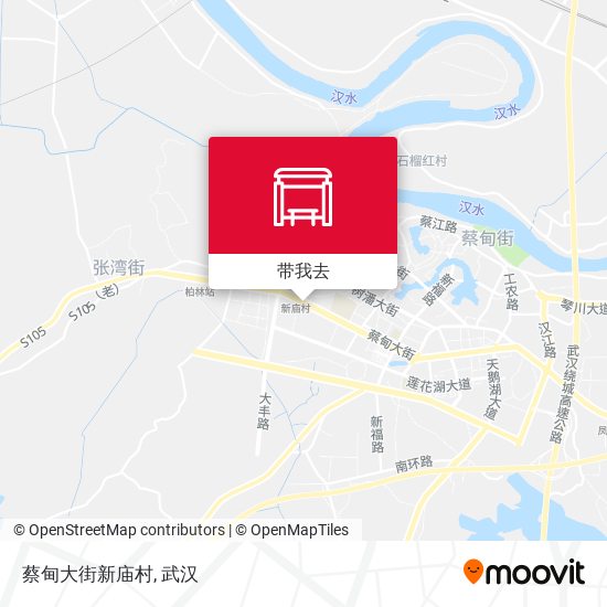 蔡甸大街新庙村地图