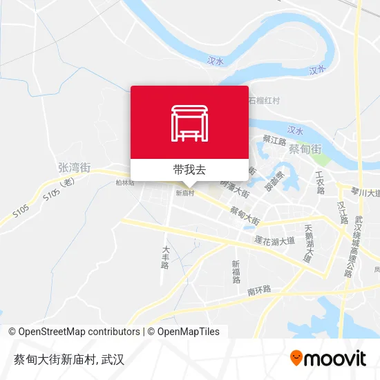 蔡甸大街新庙村地图