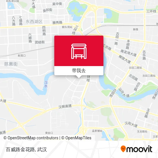 百威路金花路地图