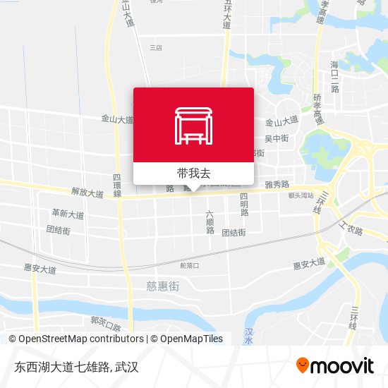 东西湖大道七雄路地图