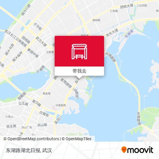 东湖路湖北日报地图