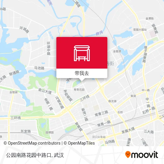 公园南路花园中路口地图