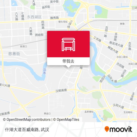 什湖大道百威南路地图