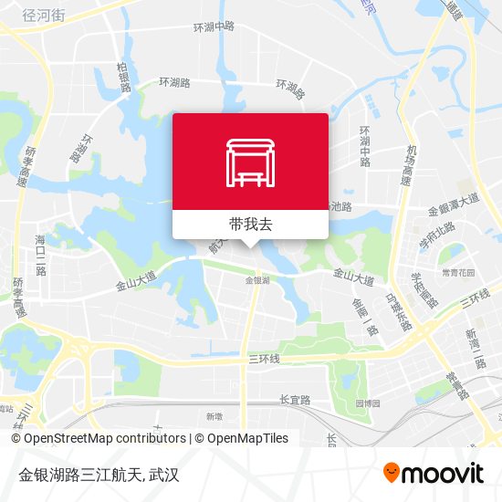 金银湖路三江航天地图