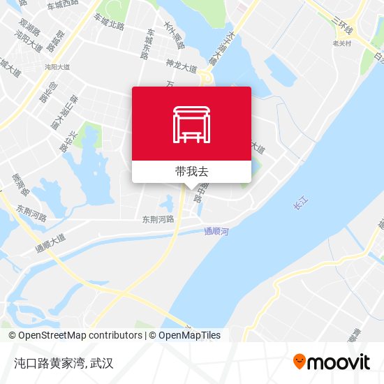 沌口路黄家湾地图