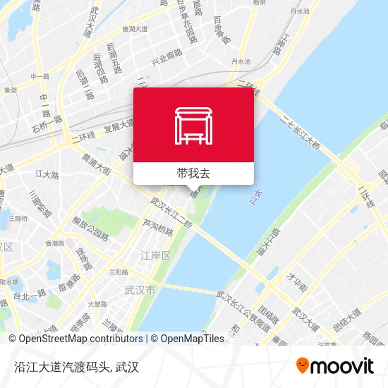 沿江大道汽渡码头地图