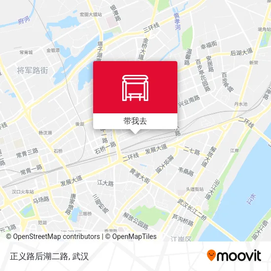 正义路后湖二路地图
