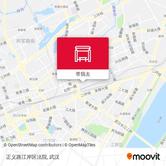 正义路江岸区法院地图