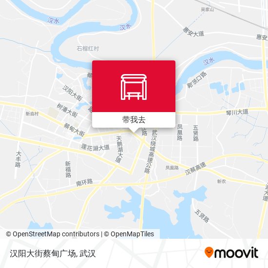 汉阳大街蔡甸广场地图