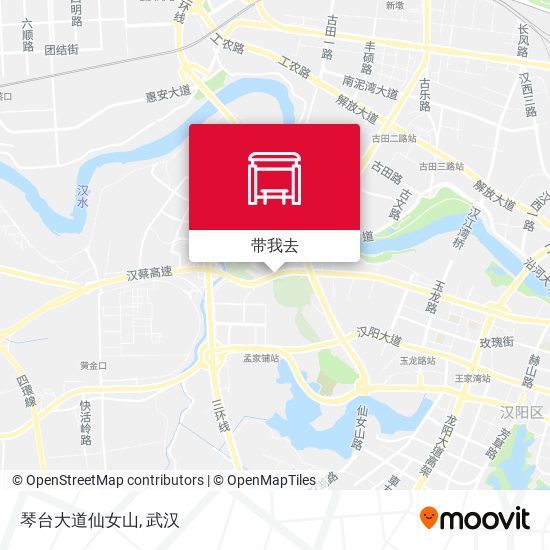 琴台大道仙女山地图