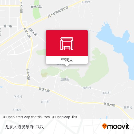 龙泉大道灵泉寺地图